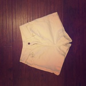 American apparel high wasted white shorts