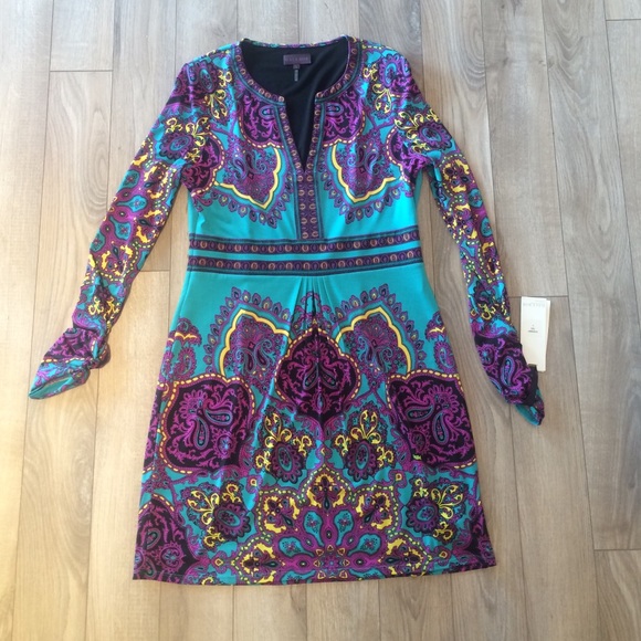 Hale Bob printed long sleeve dress