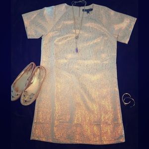 Rose Gold Shift Dress