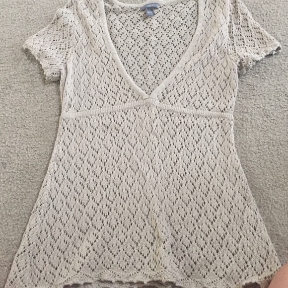 Tan Crochet top