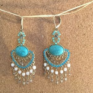Turquoise Beaded Earrings