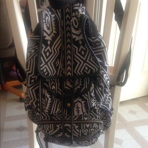 Aztec print backpack
