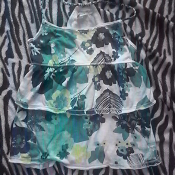 Cute flowerd spaghetti strap