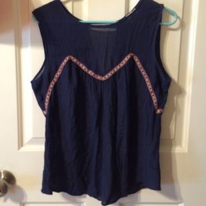 Navy blue tank top