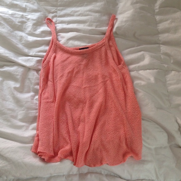 Knit peach tank top!