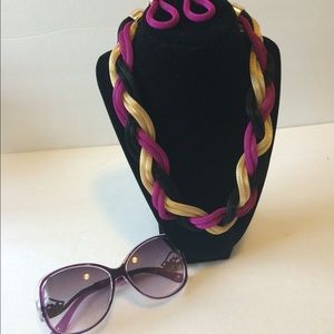 Rope Necklace Set with Sun Shades