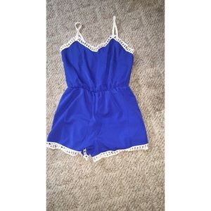 Royal blue romper