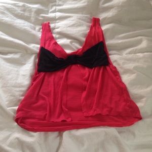 Open Bow Back Tank! Worn once!