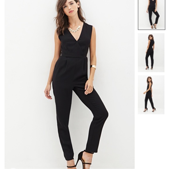 Surplice Woven Jumpsuit