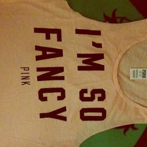 I'm so fancy! Pink tank