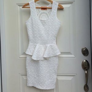 White sparkly silver dress