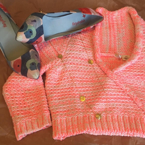 Neon pink Bolero sweater