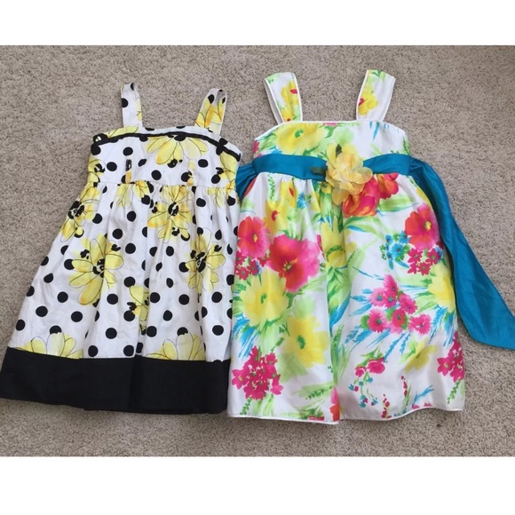 Lot of 2 little girl dresses very cute size 6