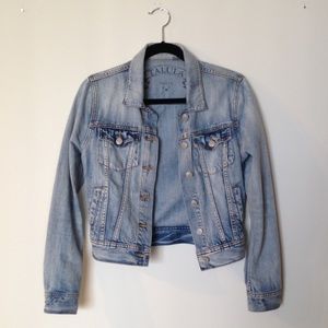 Light wash denim jacket