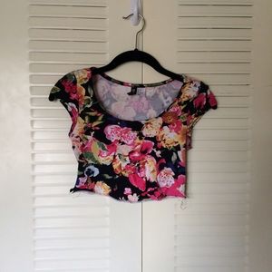 floral crop top
