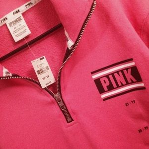 SOLD ON MERC❗️VS PINK Half-Zip 💕