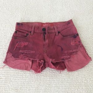 LEVI'S Distressed Denim Shorts