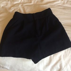 Navy high waisted shorts