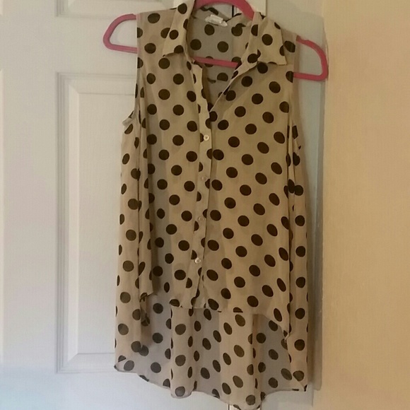 Polka dot high low top