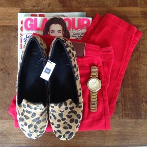 Womens Gap Leopard Flats