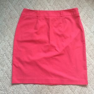 Pink pencil skirt
