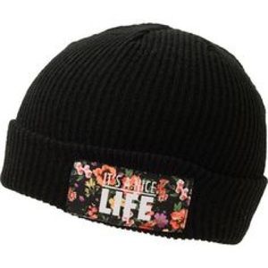 It's a Nice Life Beanie ( Black )
