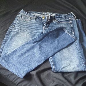 Dark Wash American Eagle Skinny Jeans