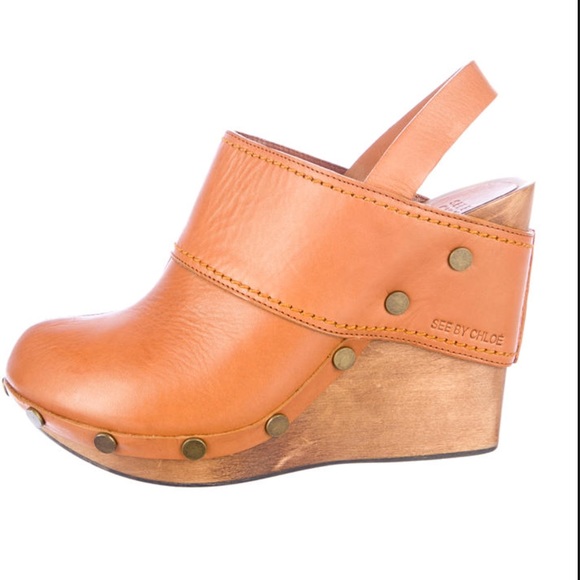 Chloe wedge clogs