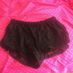 Black lace H&M shorts. Worn once!