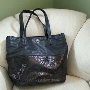 Jessica Simpson black purse with sparkles