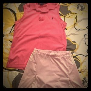 Ralph Lauren tank w/ Adidas skirt