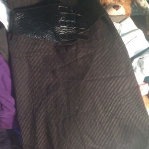 High waisted office type skirt