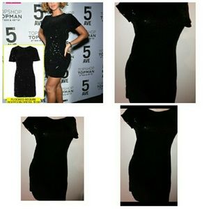Short Black sequins dress by Ashley Stewart