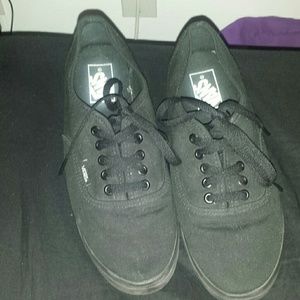 Black skinny vans