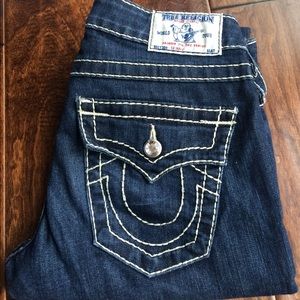 Skinny True Religion jeans with rhinestones