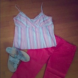 Stripped Ann Taylor Tank Top