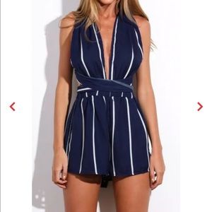 Super sexy wrap romper NWT
