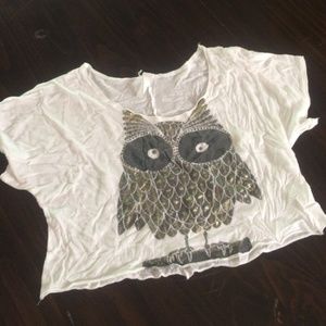 Owl crop top