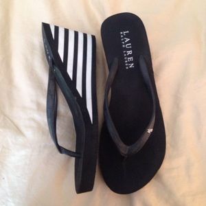 Ralph Lauren Heeled Flip Flops