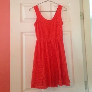 Orange lacy sundress