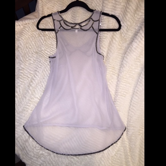 Sheer beaded top - Picture 2 of 4