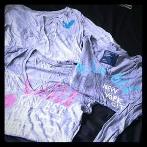 3 American Eagle shirts