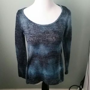 Fresh Produce Scoopneck Blue Sweater Size Small