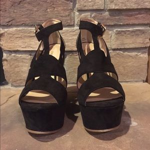 Black Wedges from JustFab