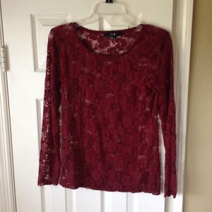 Forever 21 red long sleeve M