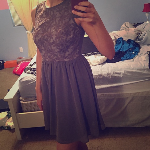 Conservative flower top summer dress