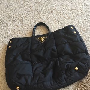 Prada Crispy Nylon Tote