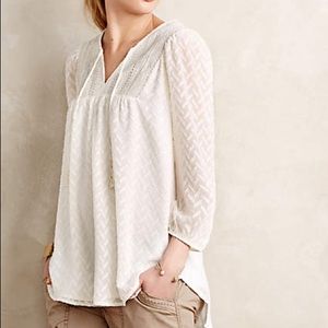 Anthropologie Textured Blouse
