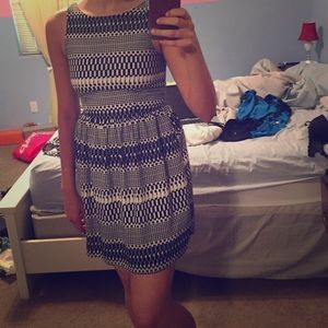 Adorable black and white A-line dress
