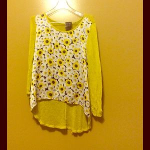 Long sleeve knit silk top moon collection